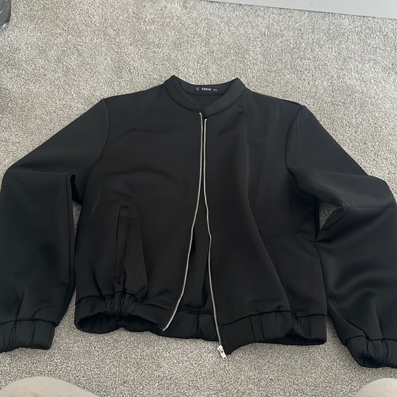 black bomber jacket - Picture 1 of 1
